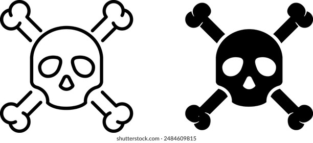  Skull icon , vector illustration
