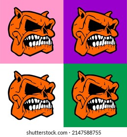 Skull icon vector. Skull icon Vector illustration can be used for web and mobile graphic design, logo