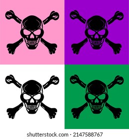 Skull icon vector. Skull icon Vector illustration can be used for web and mobile graphic design, logo