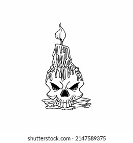 Schädelsymbol, Vektorgrafik. Skull-Symbol Vektorgrafik kann für Web- und Mobile-Grafik-Design, Logo