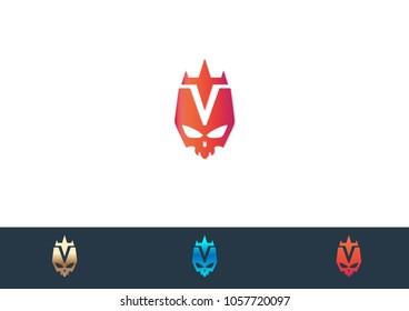 Skull icon vector illustration design logo