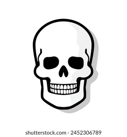 Skull icon vector illustration eps10