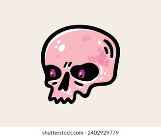 Skull icon. Vector illustration isolated on a white background for design and web.