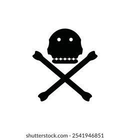 Skull icon vector illustration logo design