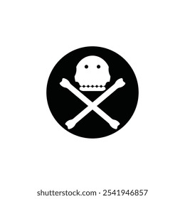 Skull icon vector illustration logo design