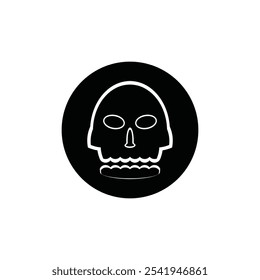 Skull icon vector illustration logo design