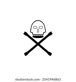 Skull icon vector illustration logo design