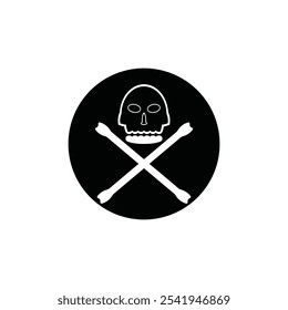 Skull icon vector illustration logo design