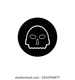 Skull icon vector illustration logo design