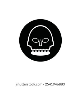 Skull icon vector illustration logo design