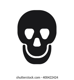 Skull icon Vector Illustration on the white background.
