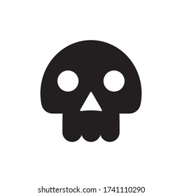 Skull icon vector illustration sign