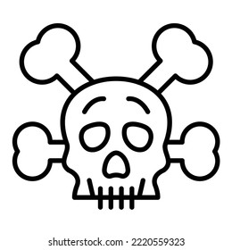Skull icon vector image. Can also be used for web apps, mobile apps and print media.