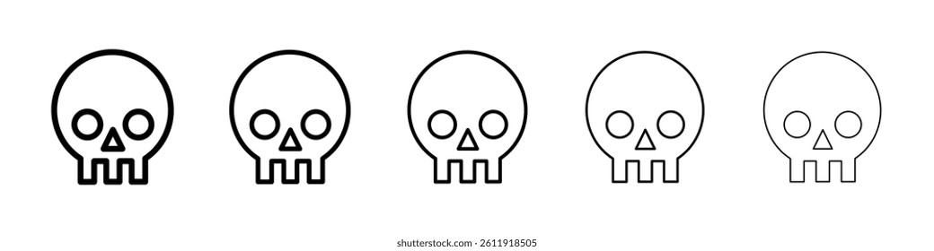 Skull icon Vector logo sign