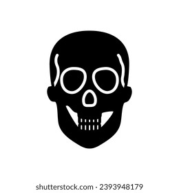 Skull icon in vector. Logotype