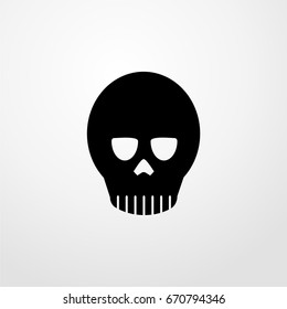 skull icon. vector sign symbol on white background