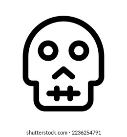 Skull Icon Vector Symbol Design Illustration