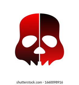 Skull icon vector. Trendy flat skull icon from history collection isolated on white background. Vector illustration can be used for web and mobile graphic design, logo