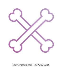 Skull icon with white background vector stock illustration