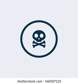Skull icon.crossbones sign