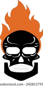 skull icon,fire skull icon,danger icon,halloween,fire skull icon