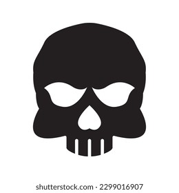 Skull icon,logo illustration design template.