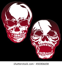 Skull illustration,