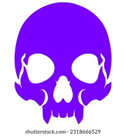 Skull illustration art mascot logo design darkness