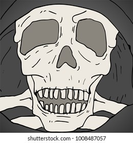 skull illustration design