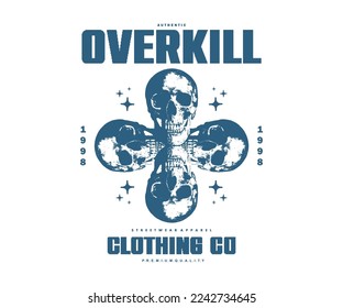 skull illustration with pixel style and retro poster t shirt design, vector graphic, typographic poster or tshirts street wear and Urban style