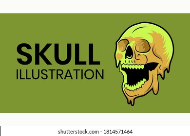 skull illustration. suitable for clothes, jackets, mugs, wall hangings and more