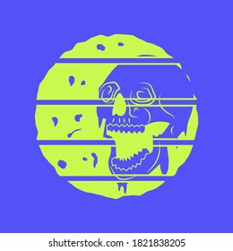 skull illustration. suitable for clothes, jackets, posters and more