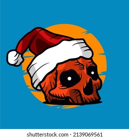 skull illustration. suitable for the design of t-shirts, posters halloween, etc. eps file