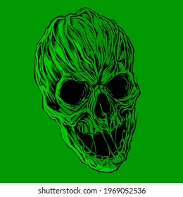 skull illustration, for t-shirt design, human skull image for graphic needs, human skull