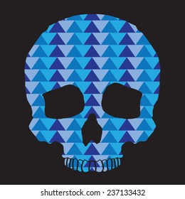 Skull illustration, t-shirt graphics, vectors 