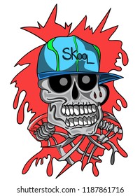 Skull illustration, vector EPS 10