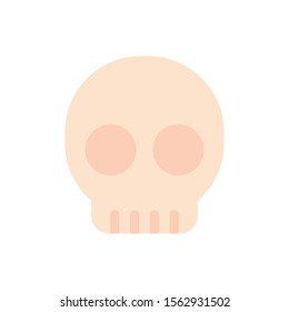 skull imagination mystery magic flat icon vector illustration