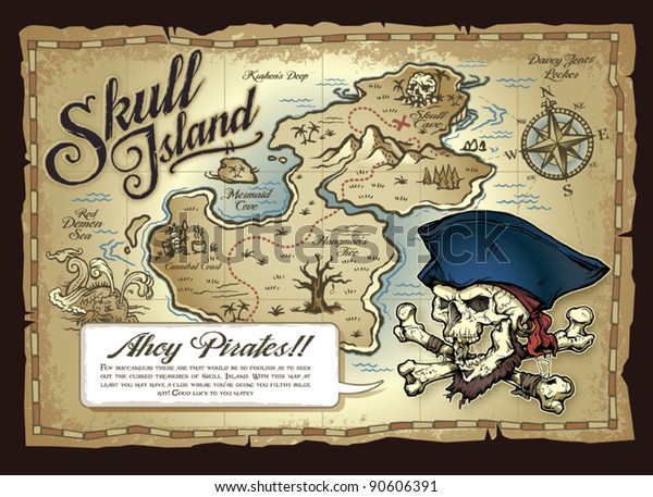 Skull Island Treasure\
Map