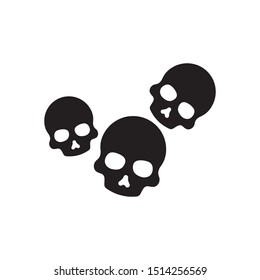 skull isolated on white background
