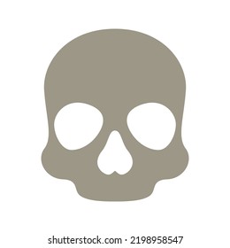Skull isolated on white background