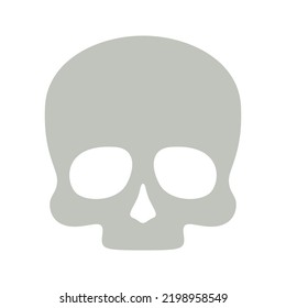 Skull isolated on white background