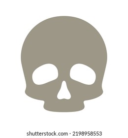 Skull isolated on white background