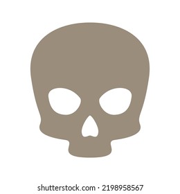 Skull isolated on white background