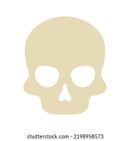 Skull isolated on white background