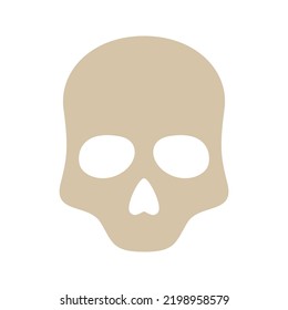 Skull isolated on white background