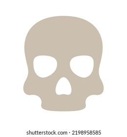 Skull isolated on white background