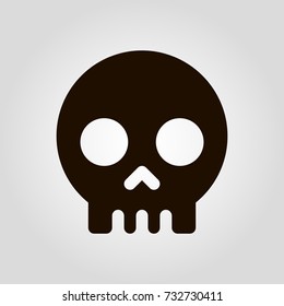 Skull isolated vector icon
