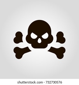 Skull isolated vector icon