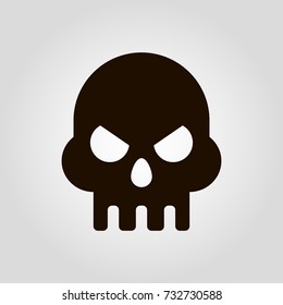 Skull isolated vector icon