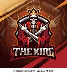 Skull king esport mascot logo